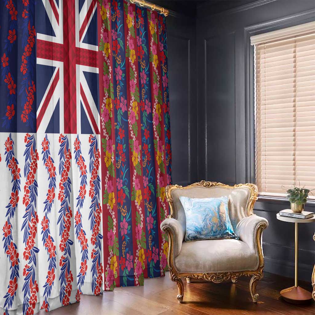 Hawaiian Lei Window Curtain National Flag Striped Style LT03 - Polynesian Pride
