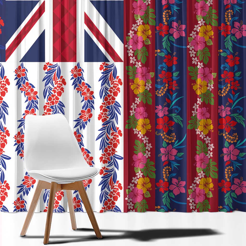 Hawaiian Lei Window Curtain National Flag Striped Style LT03 - Polynesian Pride