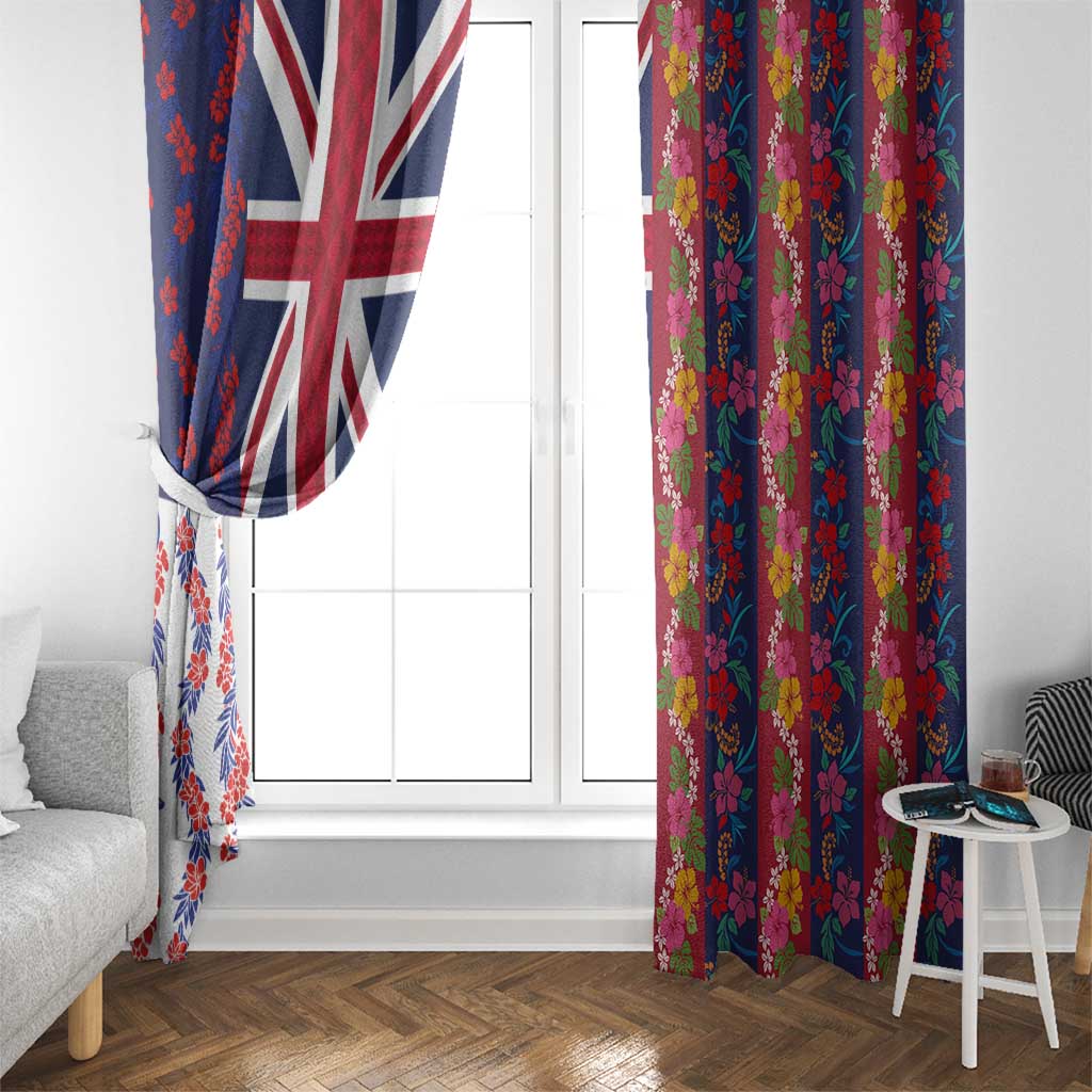 Hawaiian Lei Window Curtain National Flag Striped Style LT03 - Polynesian Pride