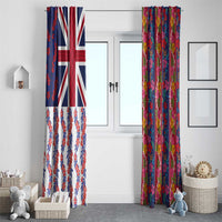 Hawaiian Lei Window Curtain National Flag Striped Style LT03 - Polynesian Pride