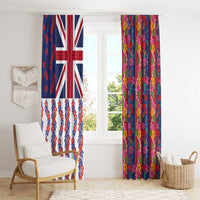 Hawaiian Lei Window Curtain National Flag Striped Style LT03 - Polynesian Pride