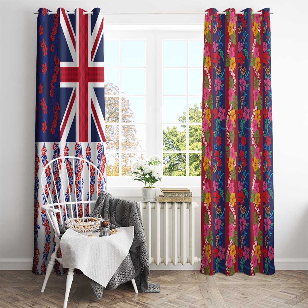 Hawaiian Lei Window Curtain National Flag Striped Style LT03 - Polynesian Pride