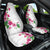 Hawaiian Hibiscus and Art Polynesian Tattoo Car Seat Cover White Color