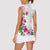 Hawaiian Hibiscus and Art Polynesian Tattoo Women Sleeveless Polo Shirt White Color