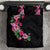 Hawaiian Hibiscus and Art Polynesian Tattoo Bedding Set Black Color