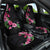 Hawaiian Hibiscus and Art Polynesian Tattoo Car Seat Cover Black Color