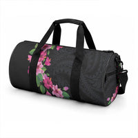 Hawaiian Hibiscus and Art Polynesian Tattoo Duffle Bag
