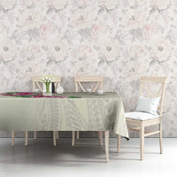 Hawaiian Hibiscus and Art Polynesian Tattoo Tablecloth Beige Color LT03 - Polynesian Pride