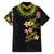 Hawaiian Lei Plumeria and Tropical Leaves Family Matching Off Shoulder Maxi Dress and Hawaiian Shirt Watercolor Style