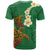 Hawaii Turtle Plumeria Flower T Shirt Polynesian Pattern Green Color