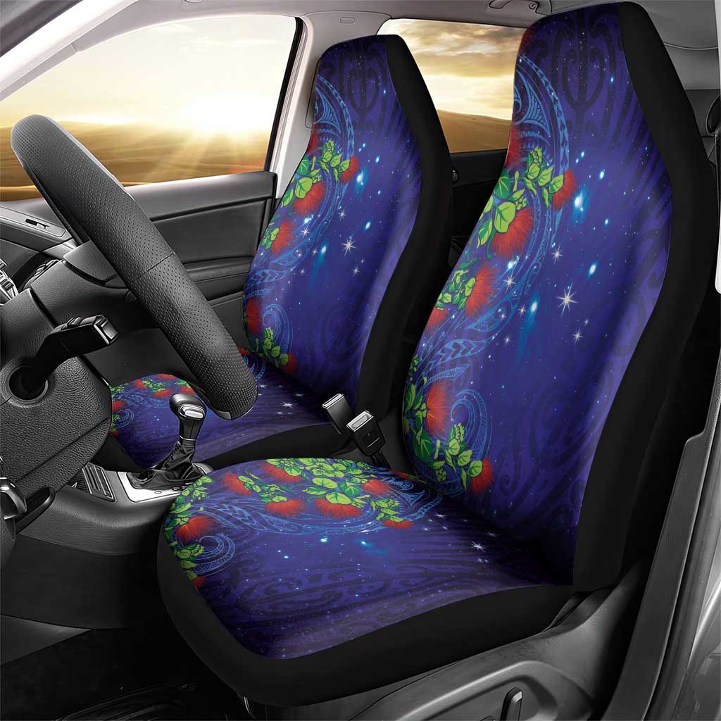 Matariki New Zealand Maori and Pohutukawa Car Seat Cover Galaxy Blue Sky Style