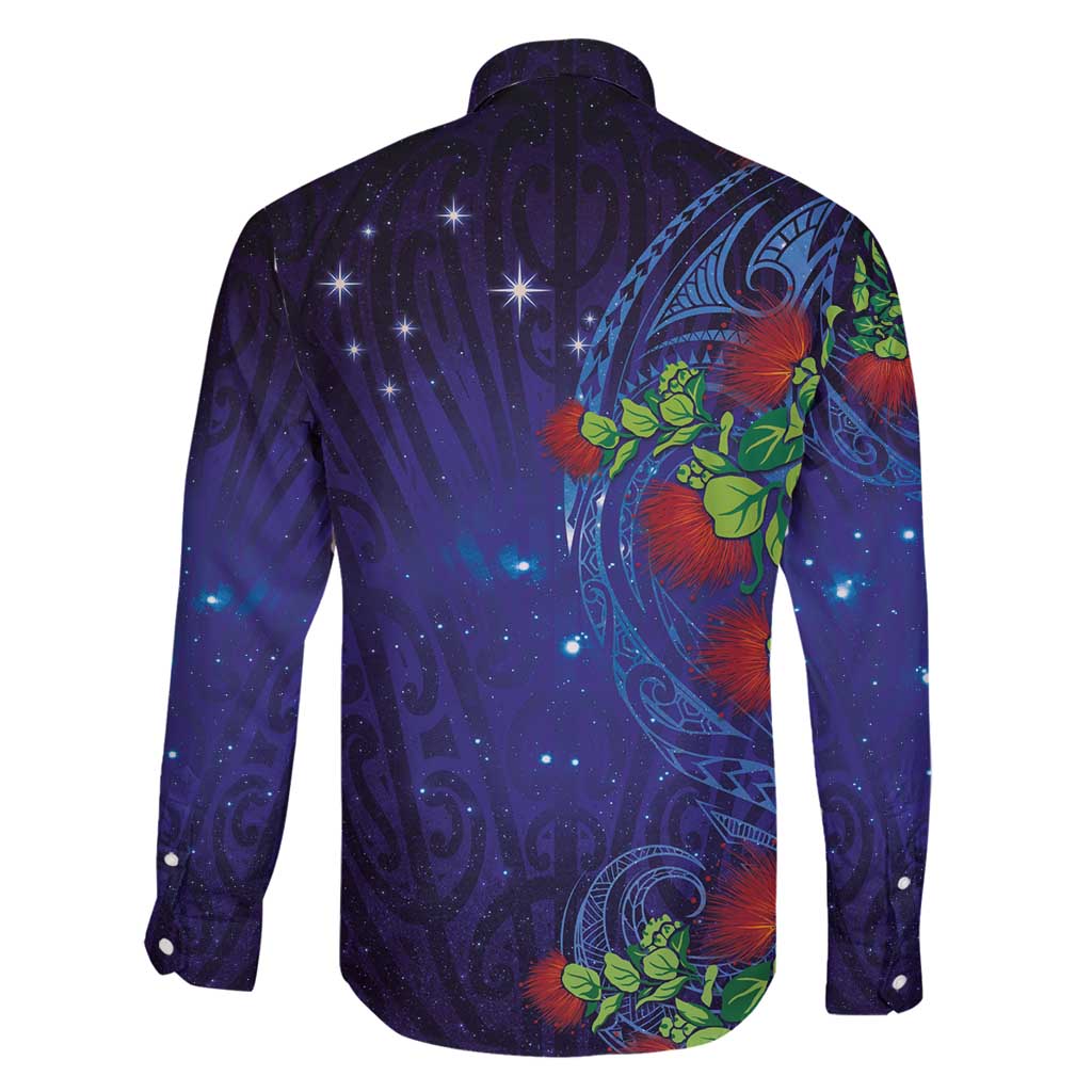 Matariki New Zealand Maori and Pohutukawa Family Matching Mermaid Dress and Hawaiian Shirt Galaxy Blue Sky Style
