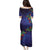 Matariki New Zealand Maori and Pohutukawa Family Matching Puletasi and Hawaiian Shirt Galaxy Blue Sky Style