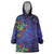 Matariki New Zealand Maori and Pohutukawa Wearable Blanket Hoodie Galaxy Blue Sky Style