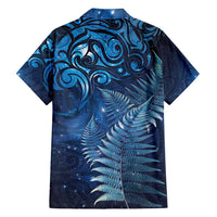Matariki New Zealand Maori Silver Fern Family Matching Tank Maxi Dress and Hawaiian Shirt Galaxy Blue Sky Style