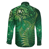 Matariki New Zealand Maori Silver Fern Family Matching Puletasi and Hawaiian Shirt Galaxy Green Sky Style
