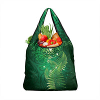 Matariki New Zealand Maori Silver Fern Grocery Bag Galaxy Green Sky Style