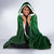 Matariki New Zealand Maori Silver Fern Hooded Blanket Galaxy Green Sky Style
