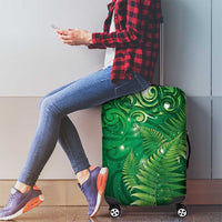 Matariki New Zealand Maori Silver Fern Luggage Cover Galaxy Green Sky Style