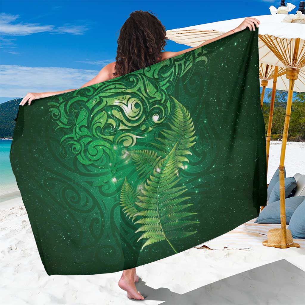 Matariki New Zealand Maori Silver Fern Sarong Galaxy Green Sky Style