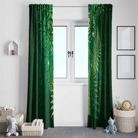 Matariki New Zealand Maori Silver Fern Window Curtain Galaxy Green Sky Style