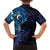 Matariki New Zealand Maori Koru Art Tattoo Family Matching Off The Shoulder Long Sleeve Dress and Hawaiian Shirt New Year Galaxy Blue Sky Style