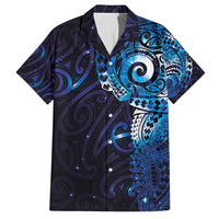 Matariki New Zealand Maori Koru Art Tattoo Hawaiian Shirt New Year Galaxy Blue Sky Style
