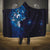 Matariki New Zealand Maori Koru Art Tattoo Hooded Blanket New Year Galaxy Blue Sky Style