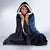 Matariki New Zealand Maori Koru Art Tattoo Hooded Blanket New Year Galaxy Blue Sky Style