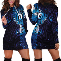 Matariki New Zealand Maori Koru Art Tattoo Hoodie Dress New Year Galaxy Blue Sky Style