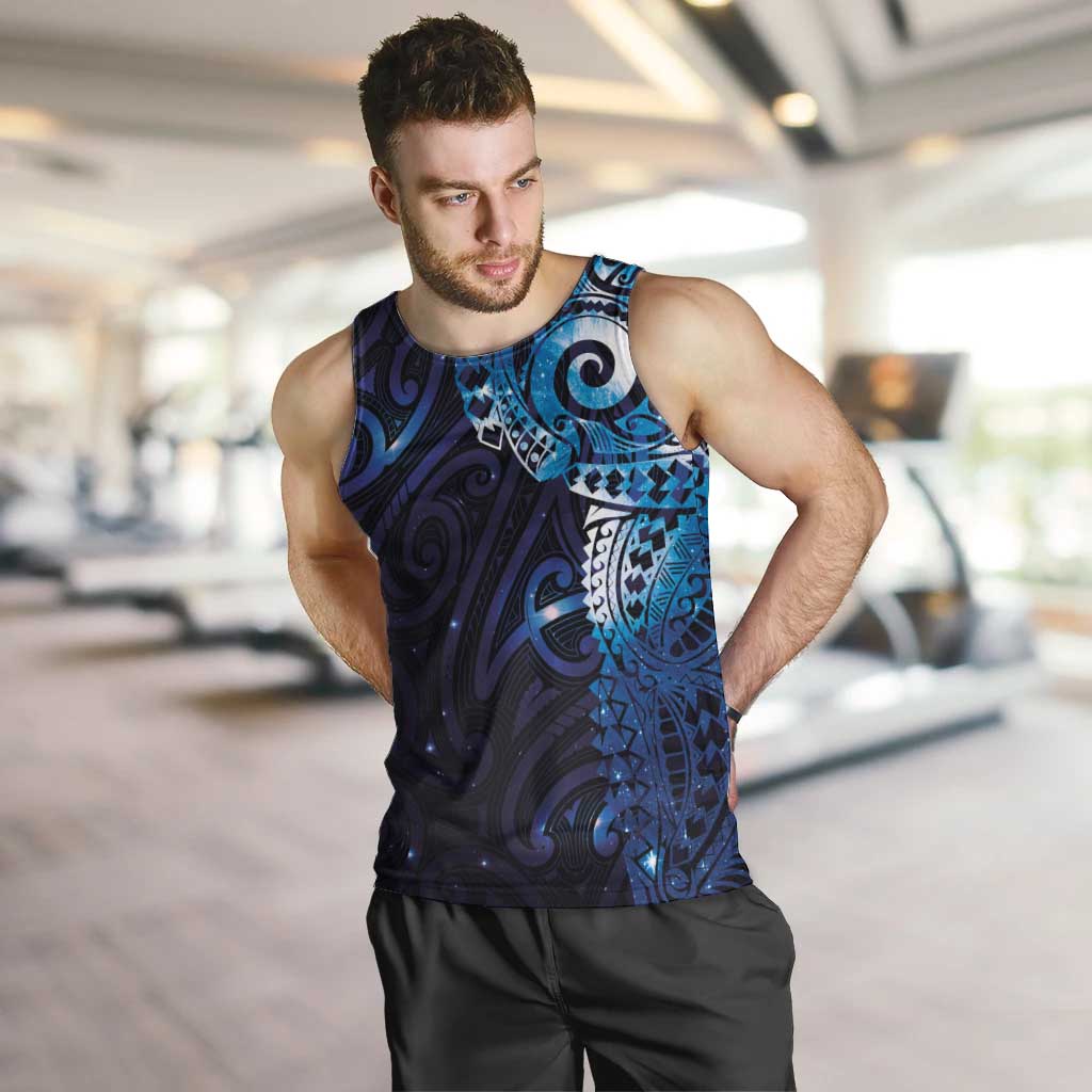 Matariki New Zealand Maori Koru Art Tattoo Men Tank Top New Year Galaxy Blue Sky Style