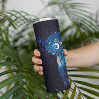 Matariki New Zealand Maori Koru Art Tattoo Skinny Tumbler New Year Galaxy Blue Sky Style