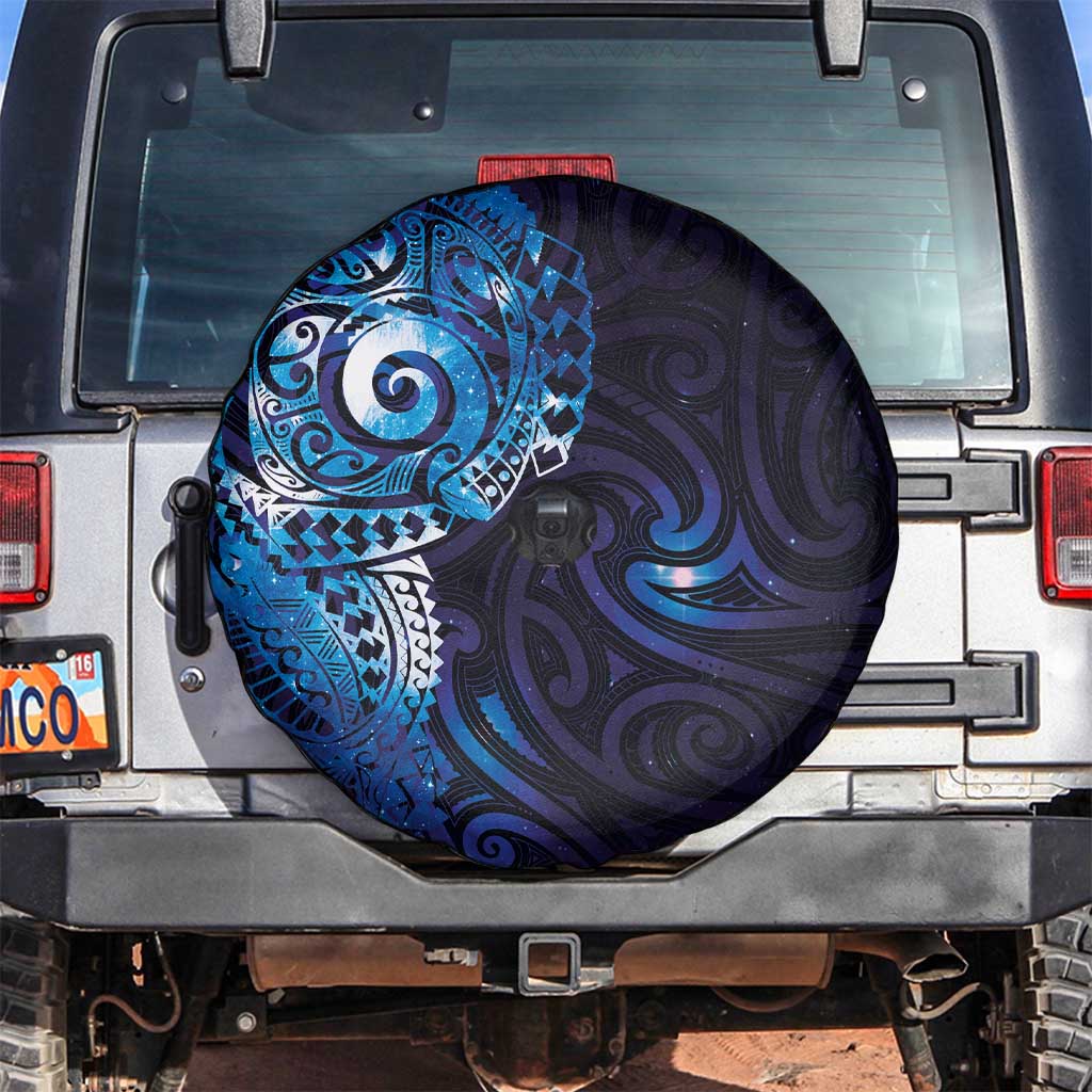 Matariki New Zealand Maori Koru Art Tattoo Spare Tire Cover New Year Galaxy Blue Sky Style