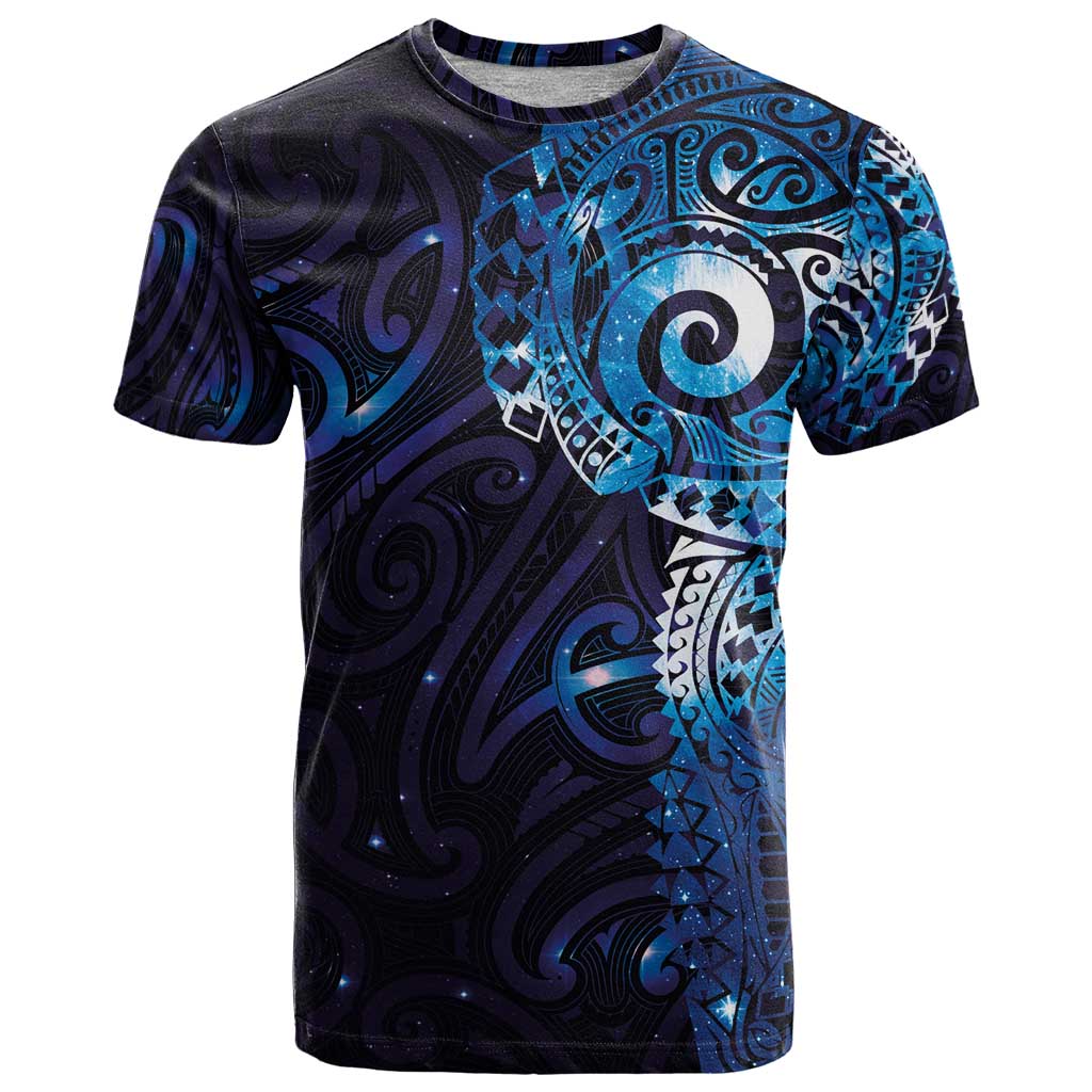 Matariki New Zealand Maori Koru Art Tattoo T Shirt New Year Galaxy Blue Sky Style