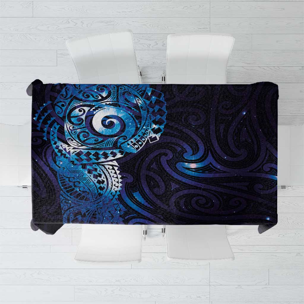 Matariki New Zealand Maori Koru Art Tattoo Tablecloth New Year Galaxy Blue Sky Style