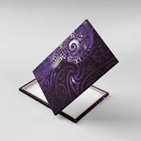 Matariki New Zealand Maori Koru Art Tattoo Canvas Wall Art New Year Galaxy Purple Sky Style