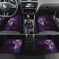 Matariki New Zealand Maori Koru Art Tattoo Car Mats New Year Galaxy Purple Sky Style