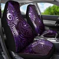 Matariki New Zealand Maori Koru Art Tattoo Car Seat Cover New Year Galaxy Purple Sky Style
