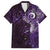 Matariki New Zealand Maori Koru Art Tattoo Family Matching Off Shoulder Maxi Dress and Hawaiian Shirt New Year Galaxy Purple Sky Style