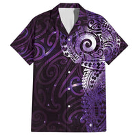Matariki New Zealand Maori Koru Art Tattoo Family Matching Summer Maxi Dress and Hawaiian Shirt New Year Galaxy Purple Sky Style