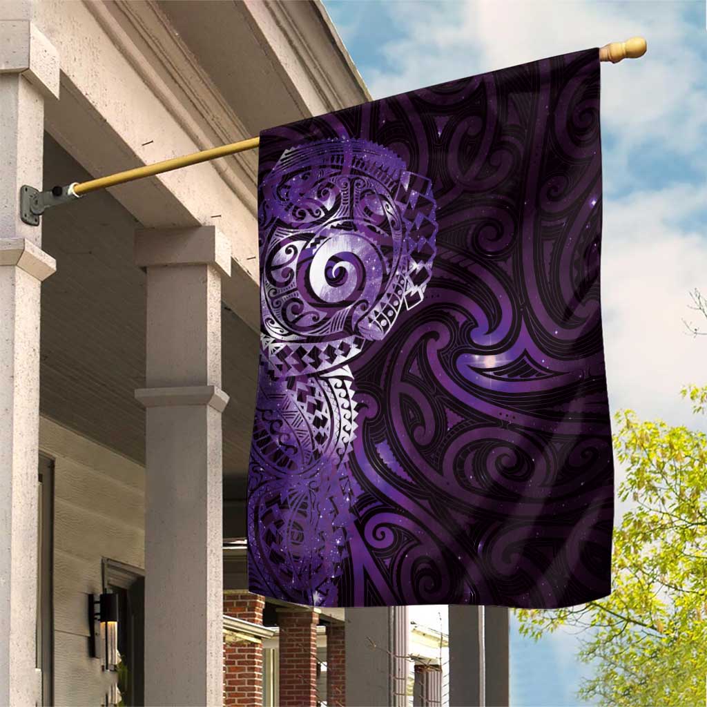 Matariki New Zealand Maori Koru Art Tattoo Garden Flag New Year Galaxy Purple Sky Style