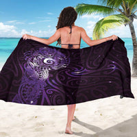 Matariki New Zealand Maori Koru Art Tattoo Sarong New Year Galaxy Purple Sky Style