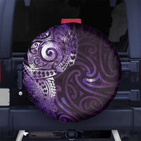Matariki New Zealand Maori Koru Art Tattoo Spare Tire Cover New Year Galaxy Purple Sky Style