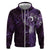 Matariki New Zealand Maori Koru Art Tattoo Zip Hoodie New Year Galaxy Purple Sky Style