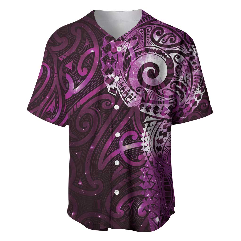 Matariki New Zealand Maori Koru Art Tattoo Baseball Jersey New Year Galaxy Pink Sky Style