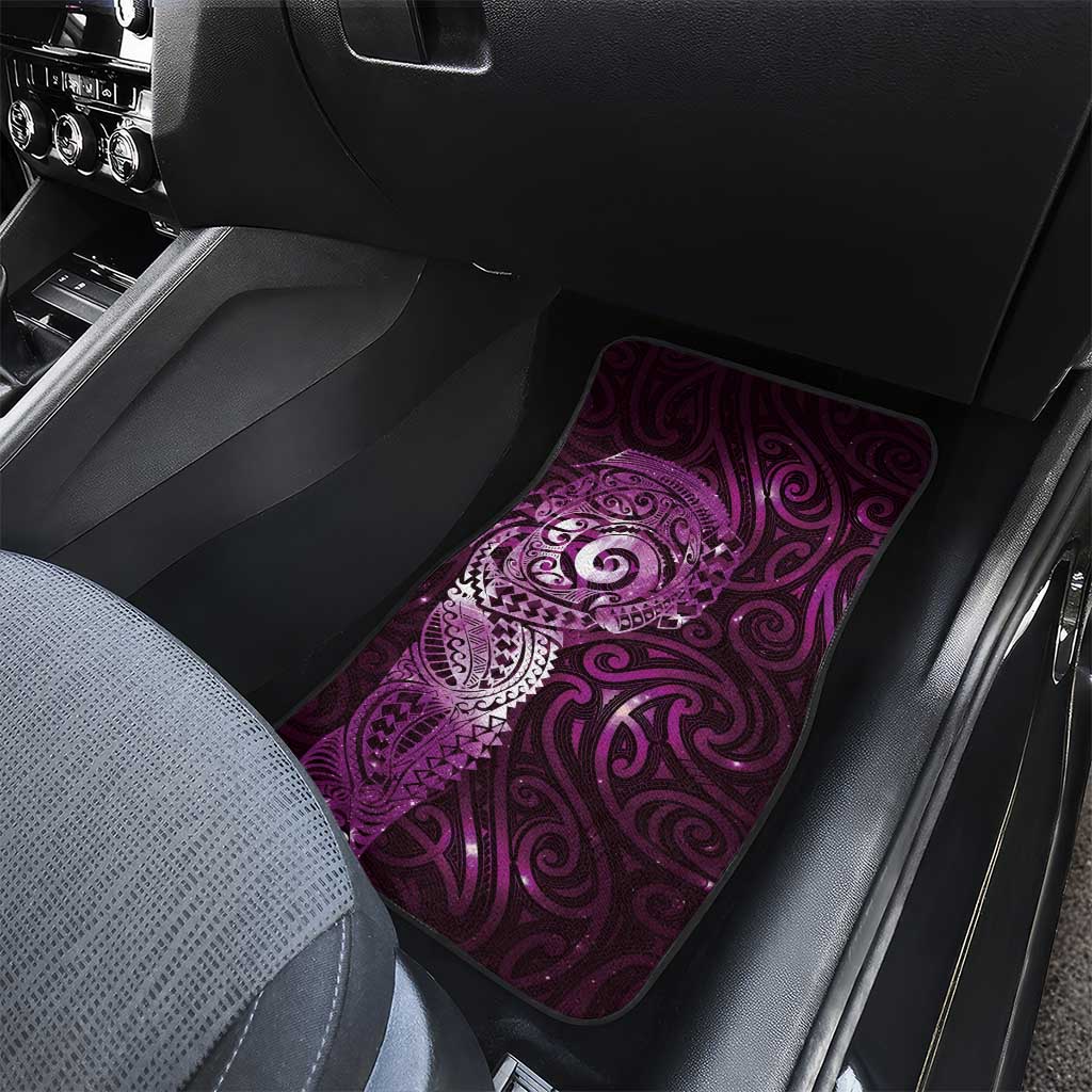 Matariki New Zealand Maori Koru Art Tattoo Car Mats New Year Galaxy Pink Sky Style