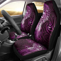 Matariki New Zealand Maori Koru Art Tattoo Car Seat Cover New Year Galaxy Pink Sky Style