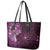 Matariki New Zealand Maori Koru Art Tattoo Leather Tote Bag New Year Galaxy Pink Sky Style