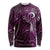 Matariki New Zealand Maori Koru Art Tattoo Long Sleeve Shirt New Year Galaxy Pink Sky Style