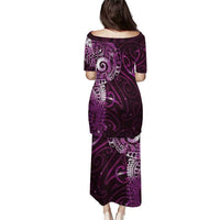 Matariki New Zealand Maori Koru Art Tattoo Puletasi New Year Galaxy Pink Sky Style